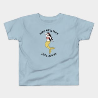 North Myrtle Beach South Carolina Mermaid Kids T-Shirt